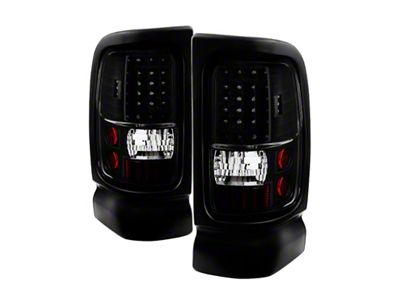 Xtune Dodge Ram 1500 94-01 C-Shape LED Tail Lights Black - 5081315