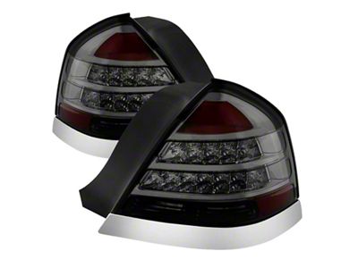Xtune Crown Victoria 98-11 LED Tail Lights Smoke ALT-JH-CVIC98-LED-SM - 9027628