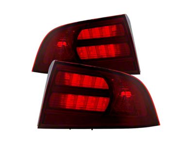 Xtune Acura Tl 04-08 OEM Style Tail Lights Red Smoked - 9030833
