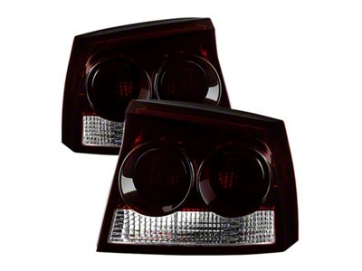 Xtune Dodge Charger 2009-2010 OEM Style Tail Lights Red Smoked - 9033544