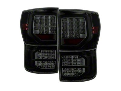 Xtune Toyota Tundra 07-13 LED Tail Lights Black Smoked ALT-JH-TTU07-LED-G2-BSM - 9034473