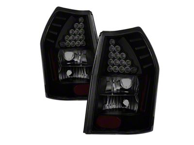 Xtune Dodge Magnum 05-08 LED Tail Lights - Black Smoked - 9036576