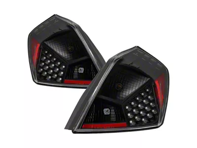 Xtune Nissan Altima 07-12 Sedan LED Tail Lights - Black - 9039492