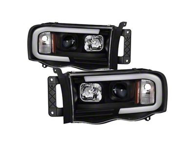 Spyder Auto 02-05 Dodge Ram 1500 Light Bar Projector Headlights - 5084606