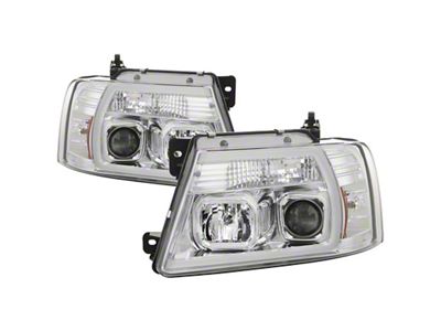 Spyder Auto 04-08 Ford F-150 Light Bar Projector Headlights - Chrome - 5084637