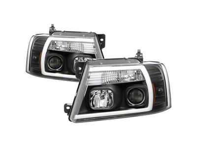 Spyder Auto 04-08 Ford F-150 Projector Headlights - Light Bar DRL - 5084484
