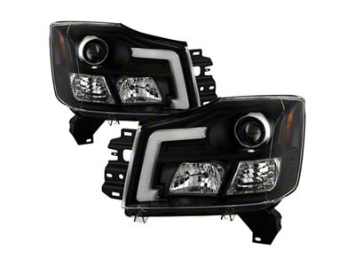 Spyder Auto 04-15 Nissan Titan High-Power LED Module Equipped Headlights - 5088406