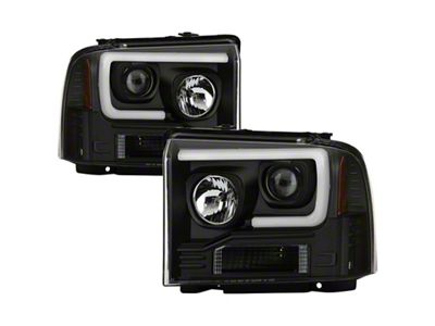 Spyder Auto 05-07 Ford F250/350/450 Super Duty Projector LED Black PRO-YD-FS05V2PL-BK - 5087911