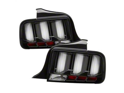 Spyder Auto 05-09 Ford Mustang White Light Bar LED Tail Lights - 5086693