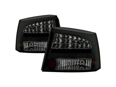 Spyder Auto 06-08 Dodge Charger LED Tail Lights - Black Smoke - 5084408