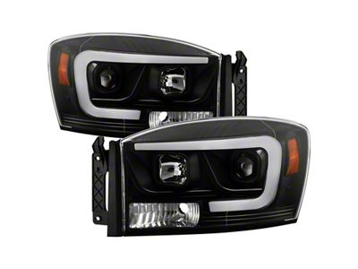Spyder Auto 06-08 Dodge Ram 1500 LED Headlights - Black PRO-YD-DR06PL-BK - 5088178
