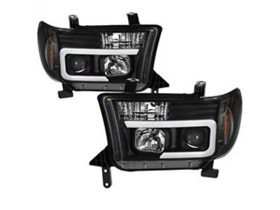 Spyder Auto 08-13 Toyota Sequoia Projector Headlights - Light Bar DRL - 5085344