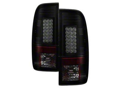 Spyder Auto 08-16 Ford Super Duty LED Tail Lights Black Smoke - 5083296