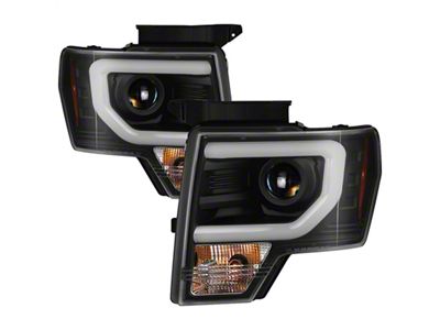 Spyder Auto 09-14 Ford F-150 Projector Headlights - Halogen Model Light - 5086204