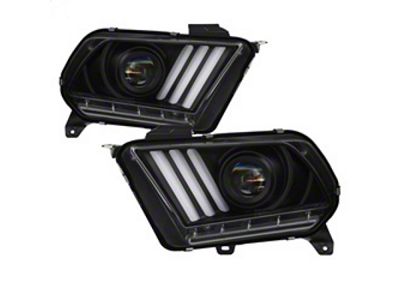 Spyder Auto 10-13 Ford Mustang - Halogen - Projector Headlights - 5085429