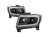 Spyder Auto 11-13 Jeep Grand Cherokee - Light Bar Proj Headlights - 5085795