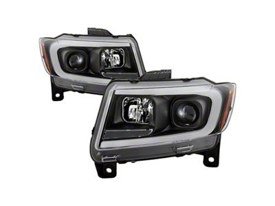 Spyder Auto 11-13 Jeep Grand Cherokee - Light Bar Proj Headlights - 5085795