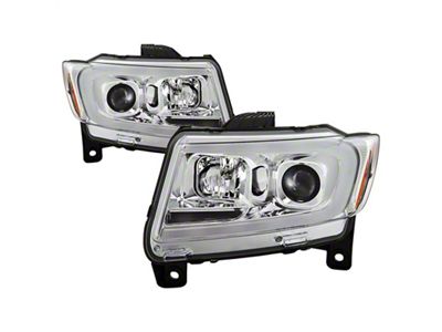 Spyder Auto 11-13 Jeep Grand Cherokee - Light Bar Proj Headlights - 5085801