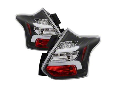 Spyder Auto 12-14 Ford Focus 5DR LED Tail Lights - Black - 5085139