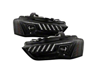 Spyder Auto 13-16 Audi A4/S4 Halogen Model Only High-Power LED Headlights - 5088345