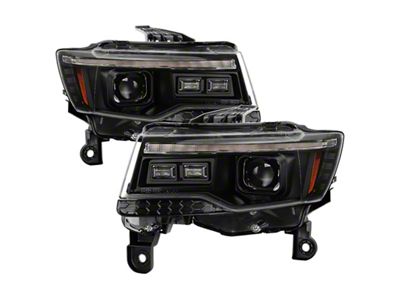 Spyder Auto 14-21 Jeep Grand Cherokee Proj Headlights - Halogen Model - 5088949