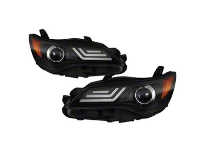 Spyder Auto 15-17 Toyota Camry Projector Headlights - Black PRO-YD-TCAM15-LB-BK - 5085382