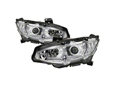 Spyder Auto 16-18 Honda Civic 4Dr w/LED Seq Turn Sig Lights - 5086082