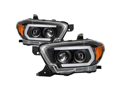 Spyder Auto 16-18 Toyota Tacoma Projector Headlights - Seq LED Turn - 5085818