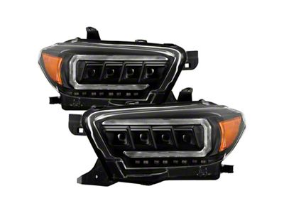 Spyder Auto 16-20 Toyota Tacoma Halogen Model Only High-Power LED Headlights - 5088376