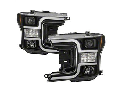 Spyder Auto 18-19 Ford F-150 Proj Headlights - Halogen Model - 5086648