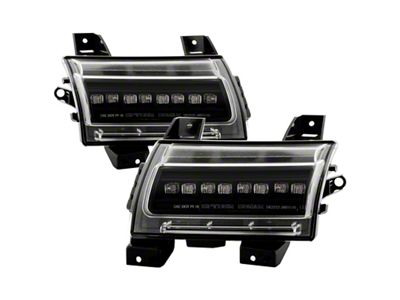 Spyder Auto 18-20 Jeep Wrangler Front Fender LED Lights - Black - 5088543