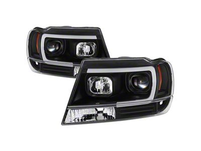 Spyder Auto 99-04 Jeep Grand Cherokee Projector Headlights - Light Bar - 5085221