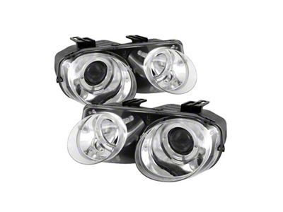 Spyder Auto Acura Integra 98-01 Projector Headlights LED Halo -Chrome High - 5008701