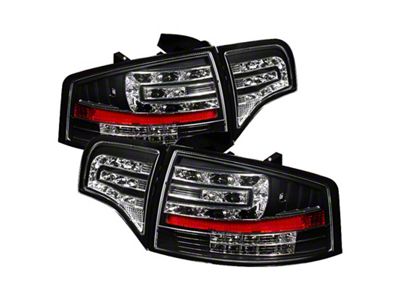 Spyder Auto A4 4Dr 06-08 LED Tail Lights Black ALT-YD-AA406-G2-LED-BK - 5029287