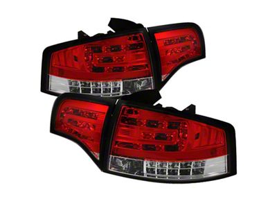 Spyder Auto Audi A4 4Dr 06-08 LED Tail Lights Red Clear - 5029294
