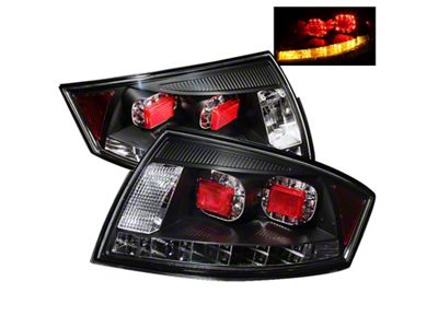 Spyder Auto Audi TT 00-06 LED Tail Lights Black ALT-YD-ATT99-LED-BK - 5000422