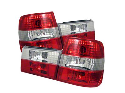 Spyder Auto BMW E34 5-Series 88-95 Euro Style Tail Lights Red - 5000491