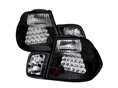 Spyder Auto BMW E46 3-Series 99-01 4Dr LED Tail Lights Black - 5000736