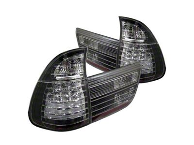Spyder Auto BMW E53 X5 00-06 4PCS LED Tail Lights Black - 5000781