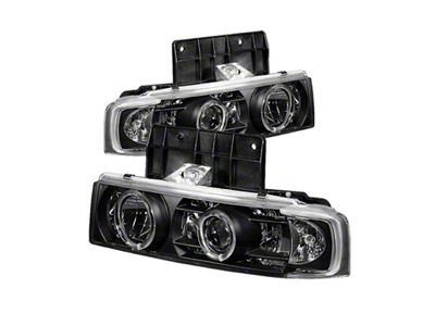 Spyder Auto Chevy Astro 95-05/GMC Safari 95-05 Projector Headlights LED Halo - 5009210