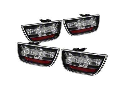 Spyder Auto Chevy Camaro 10-13 LED Tail Lights Black ALT-YD-CCAM2010-LED-BK - 5032188