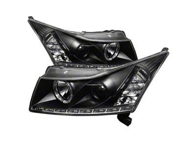 Spyder Auto Chevy Cruze 11-14 Projector Headlights LED Halo -DRL Blk - 5037916