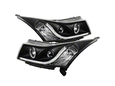 Spyder Auto Chevy Cruze 11-14 Projector Headlights Light Tube DRL Blk - 5074164
