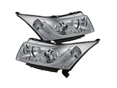 Spyder Auto Chevy Cruze 11-14 Projector Headlights Light Tube DRL Chrm - 5074171