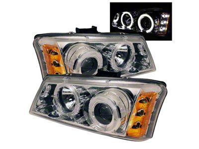 Spyder Auto Chevy Silverado 1500 03-06 Projector Headlights LED Halo LED - 5009463