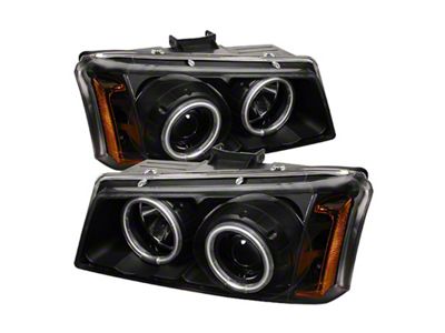 Spyder Auto Chevy Silverado 1500 03-06 Projector HeadlightsCCFLHalo LED Blk High - 5030023