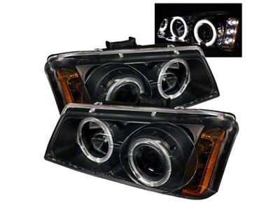 Spyder Auto Chevy Silverado 1500 03-06 Projector LED Halo LED Amber - 5009456