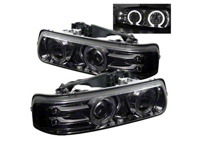 Spyder Auto Chevy Silverado 1500/2500 99-02 Projector Headlights LED Halo LED - 5009616