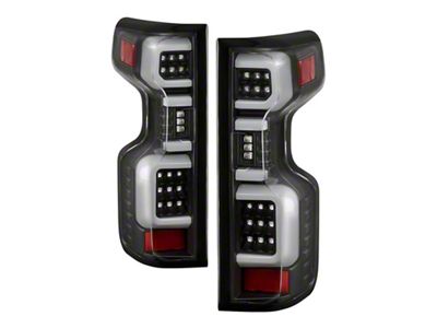 Spyder Auto Chevy Silverado 19-20 LED Tail Light Black ALT-YD-CS19HAL-BK - 5087256