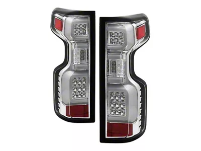 Spyder Auto Chevy Silverado 19-20 LED Tail Light Chrome ALT-YD-CS19HAL-C - 5087263